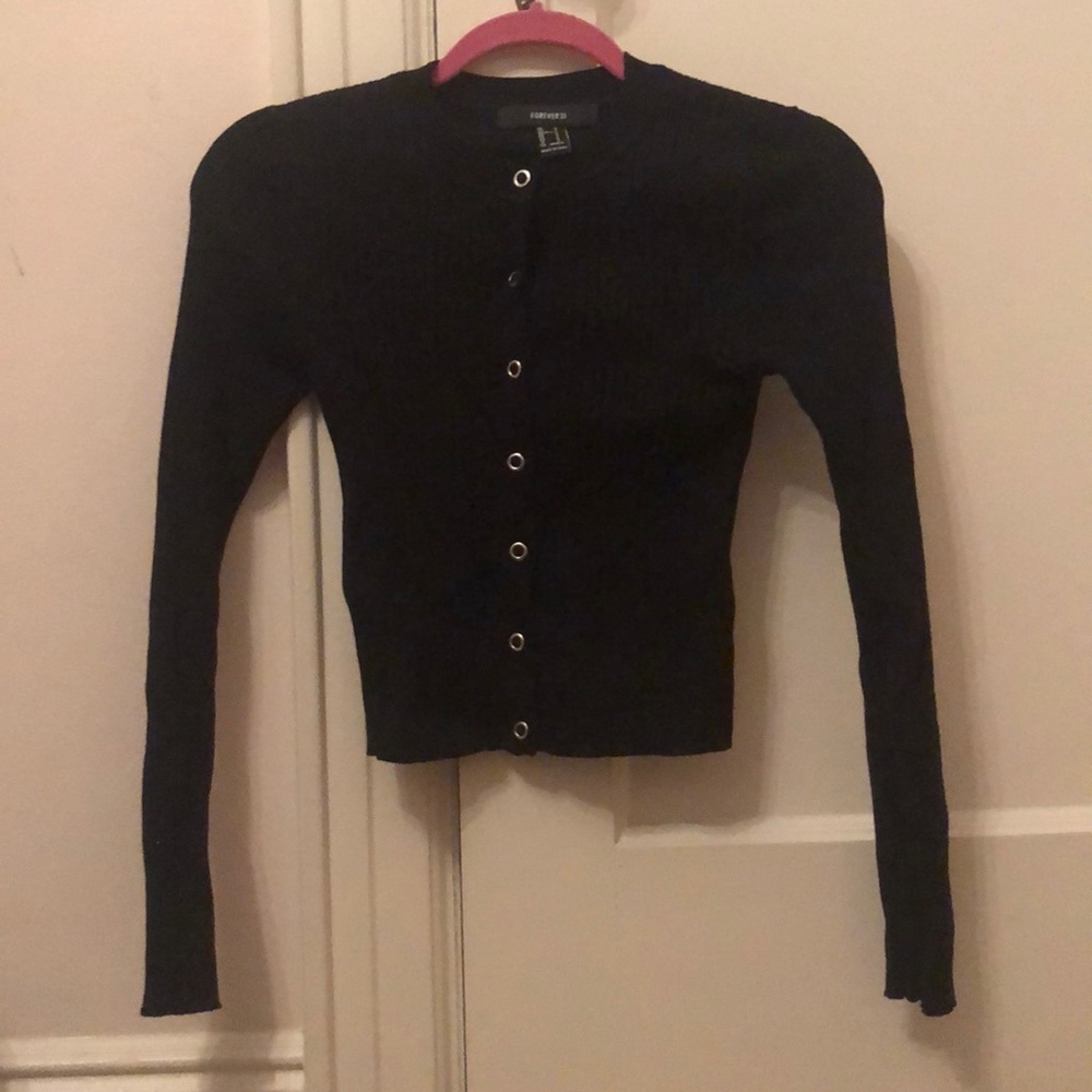 Button down sweater tee